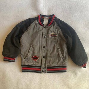 VTG Disney Power Rangers Boys Jacket Black Gray Size XS